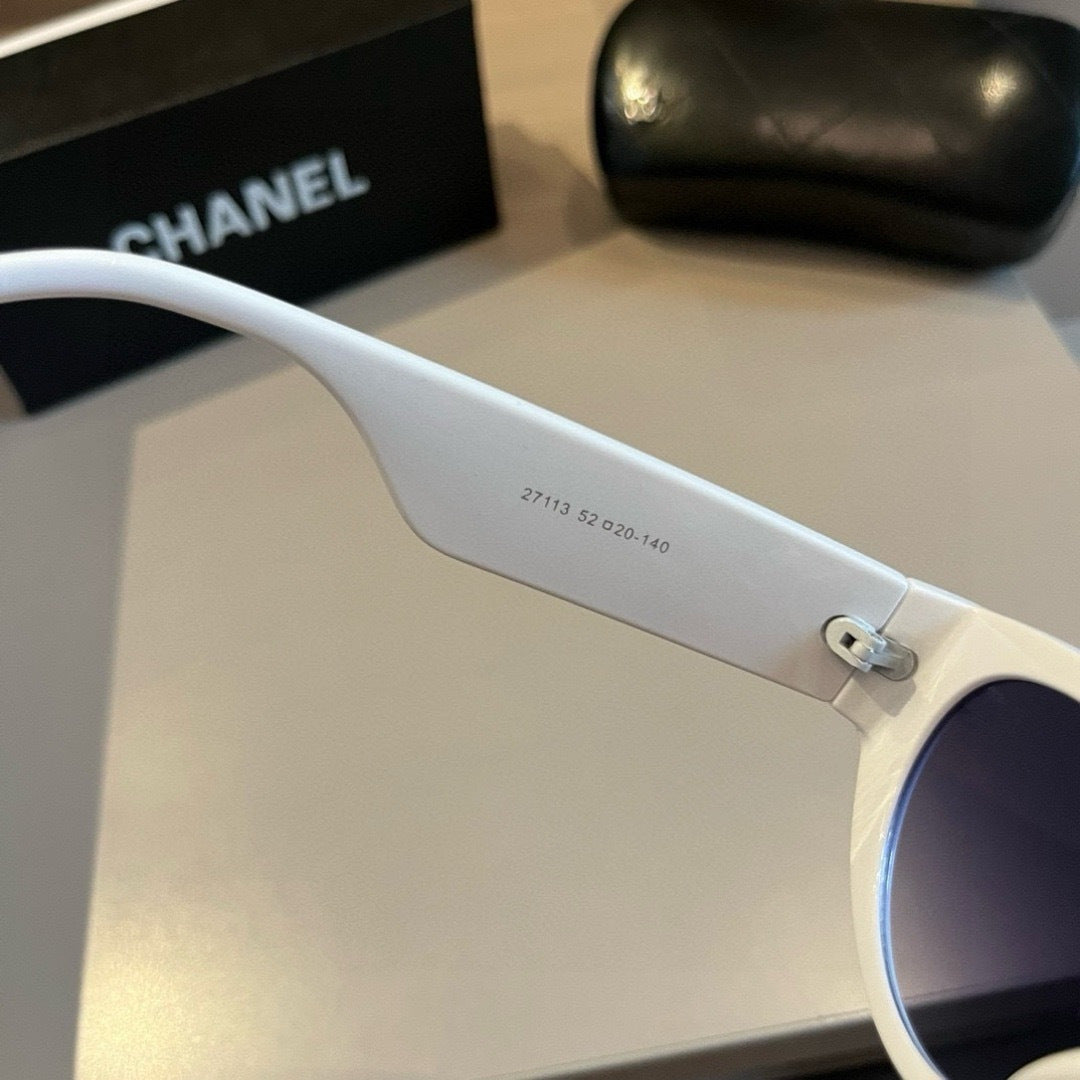 Chanel Cat-Eye Gold Lens Sunglasses for Men & Women - 997705 - detail image 9