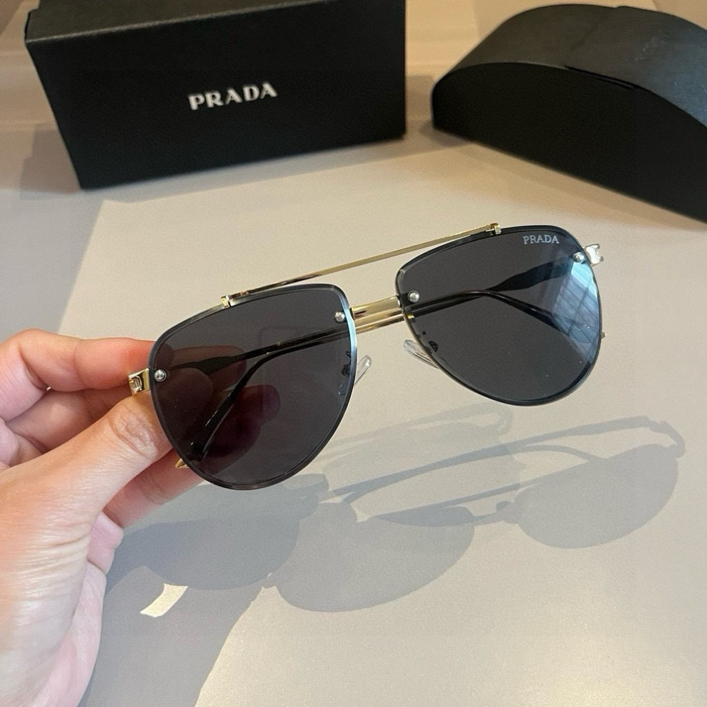 Prada Polarized Fashion Gold Lens Sunglasses for Men - 432083 - detail image 3