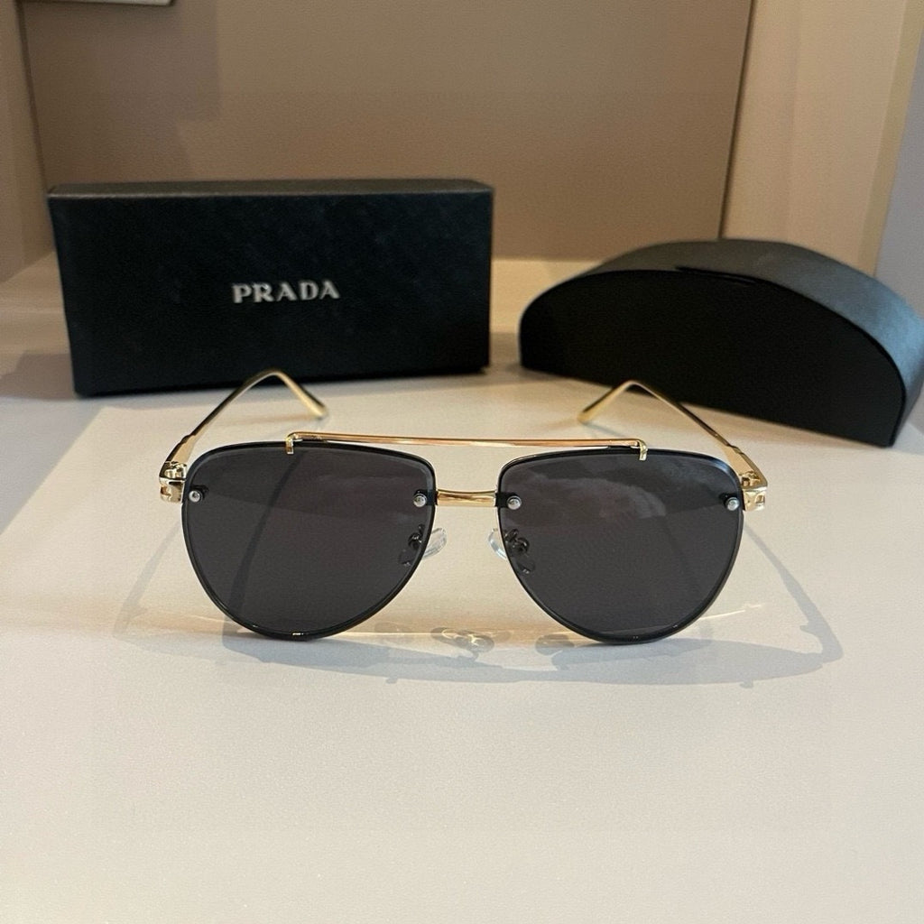 Prada Polarized Fashion Gold Lens Sunglasses for Men - 432083 - detail image 5