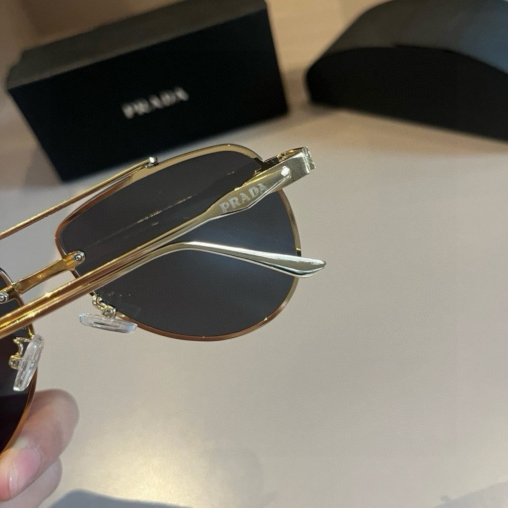 Prada Polarized Fashion Gold Lens Sunglasses for Men - 432083 - detail image 7