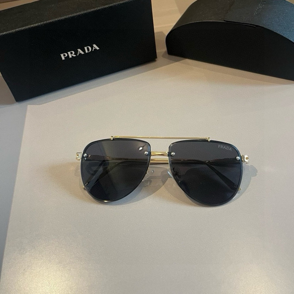 Prada Polarized Fashion Gold Lens Sunglasses for Men - 432083 - detail image 6