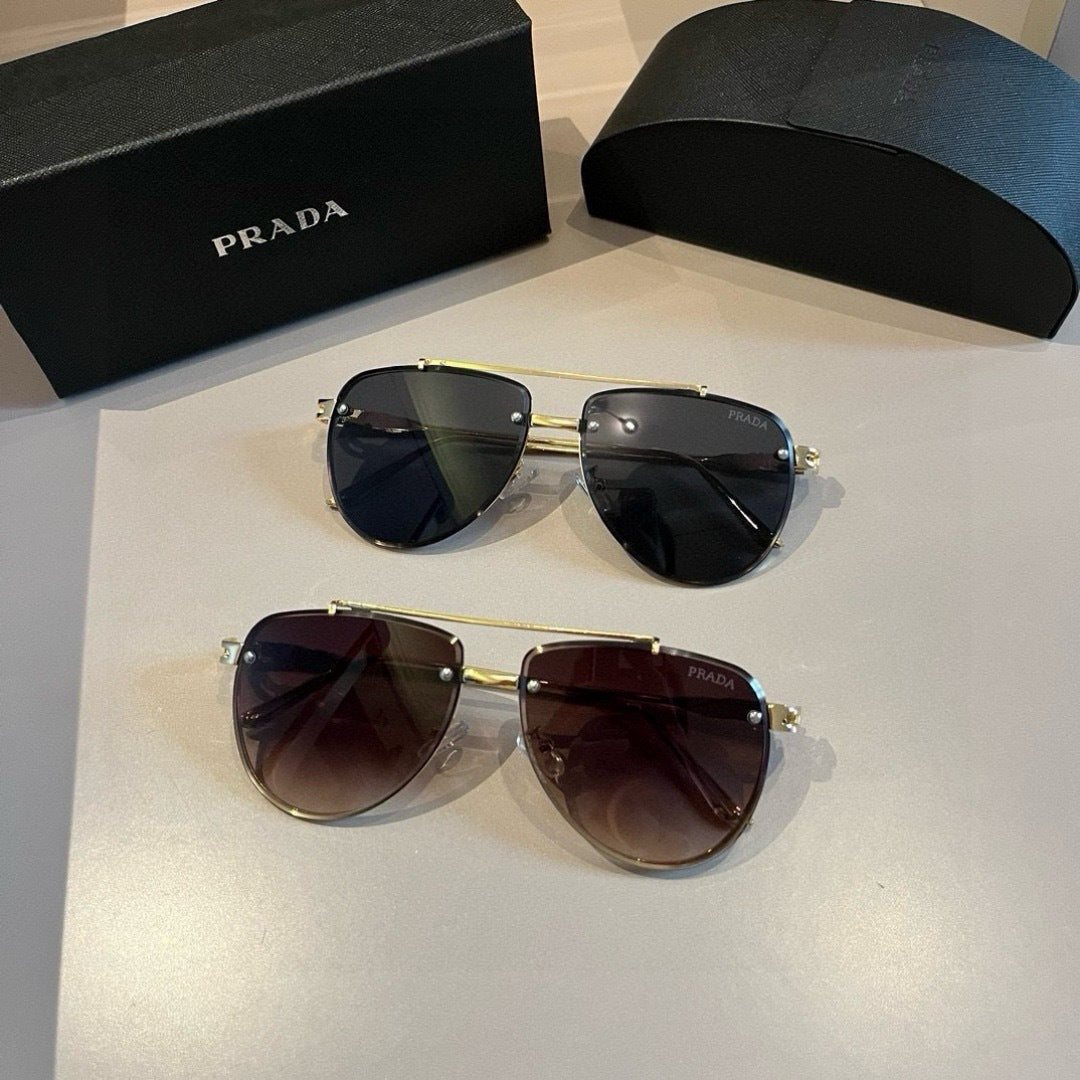 Prada Polarized Fashion Gold Lens Sunglasses for Men - 432084 - detail image 9