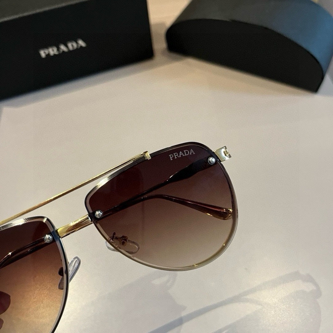 Prada Polarized Fashion Gold Lens Sunglasses for Men - 432084 - detail image 7