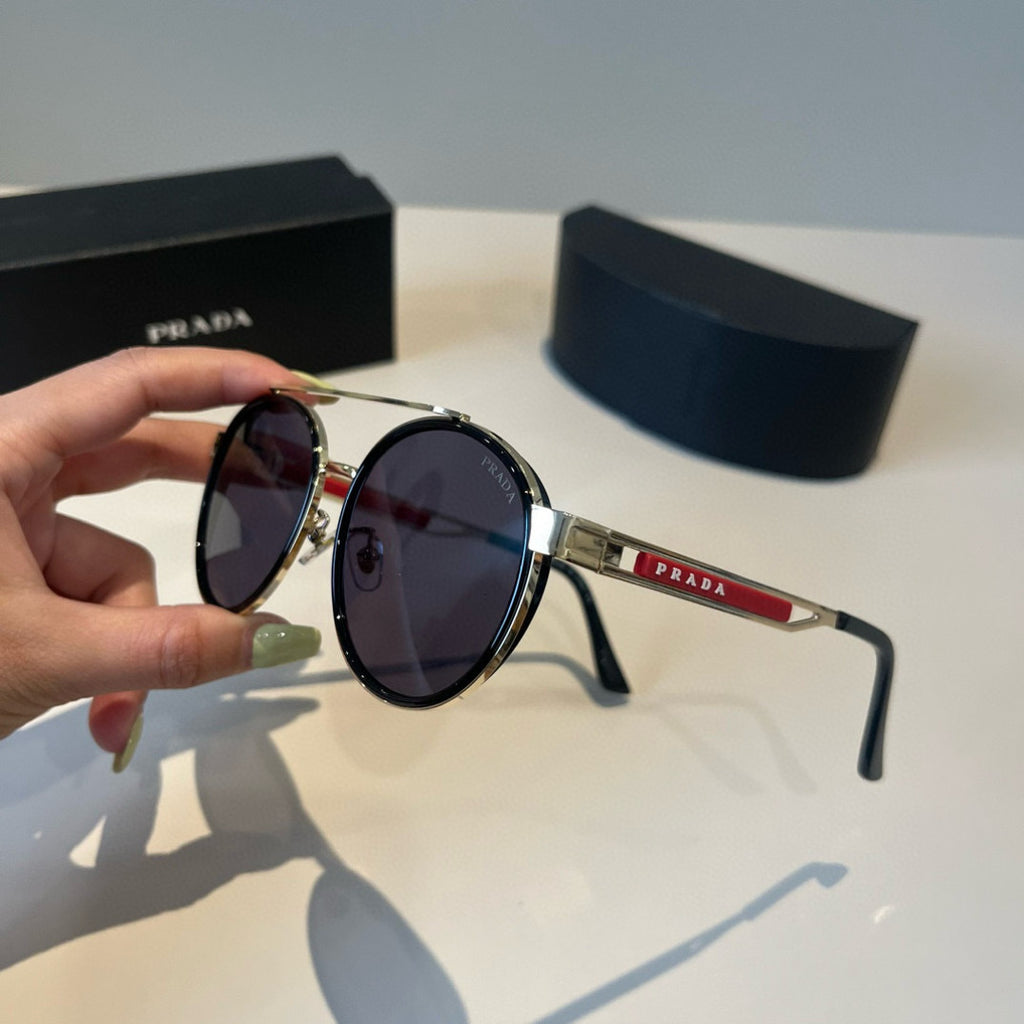 Prada Fashion Black Lens Sunglasses for Men & Women - 415748 - detail image 4