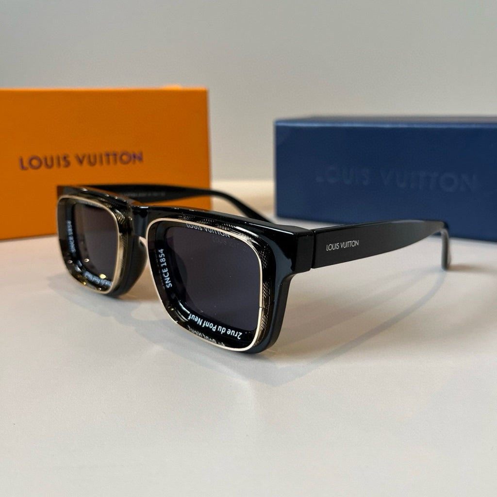Louis Vuitton 7782 Fashion Black Lens Sunglasses for Men & Women - 933801 - detail image 3