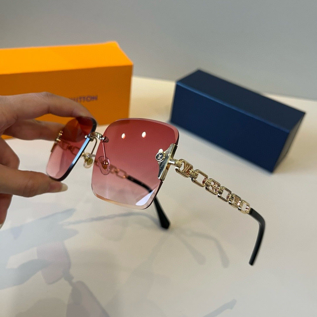 Louis Vuitton Fashion Red Lens Sunglasses for Men & Women - 933802 - detail image 4
