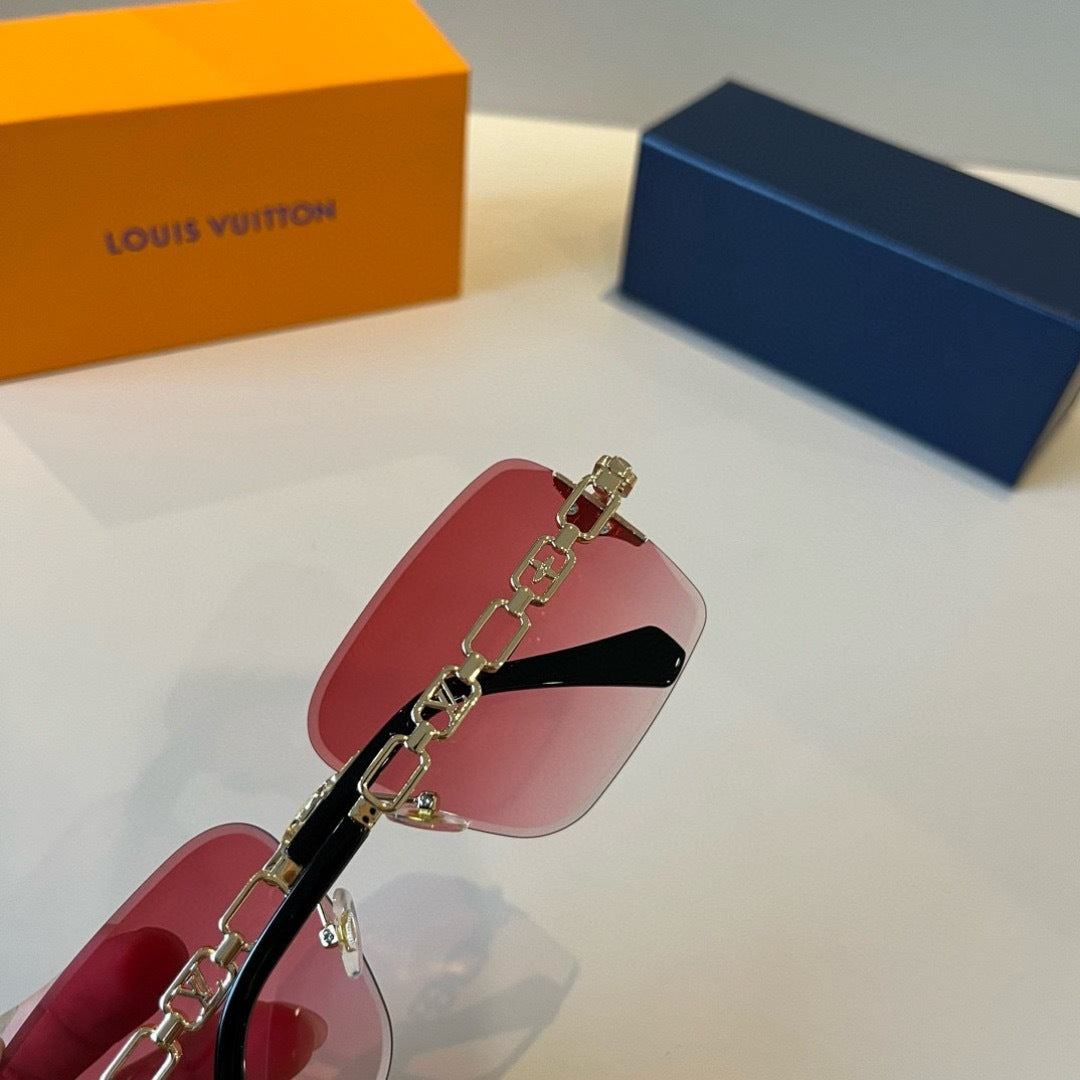 Louis Vuitton Fashion Red Lens Sunglasses for Men & Women - 933802 - detail image 6