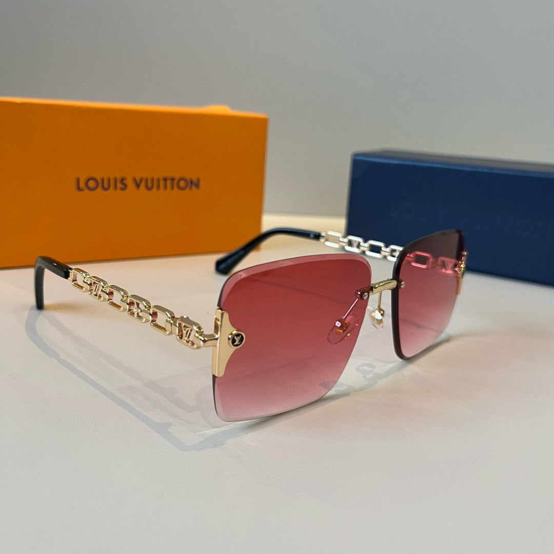 Louis Vuitton Fashion Red Lens Sunglasses for Men & Women - 933802