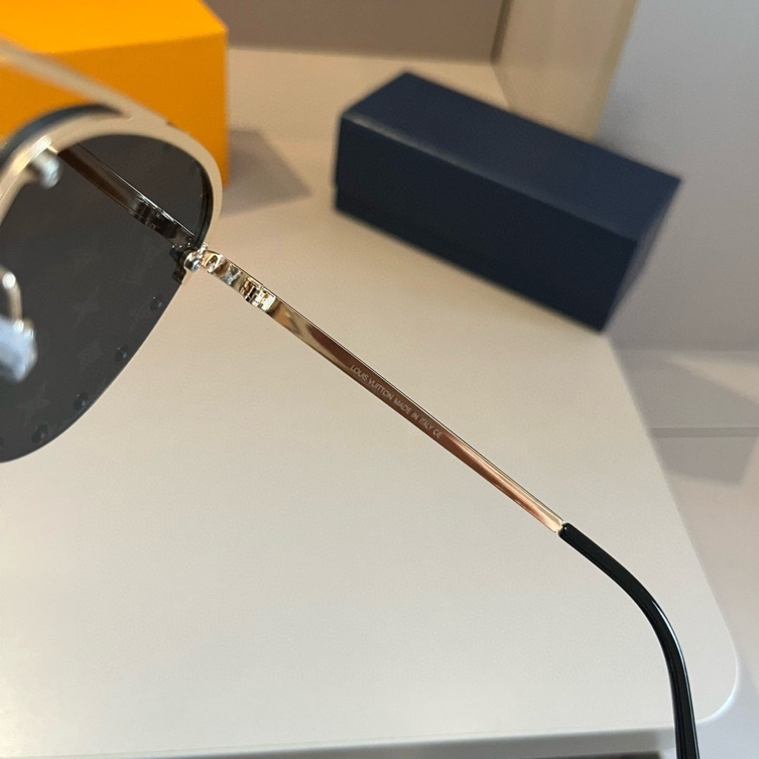 Louis Vuitton Metal Aviator Gold Lens Sunglasses for Men & Women - 448677 - detail image 8