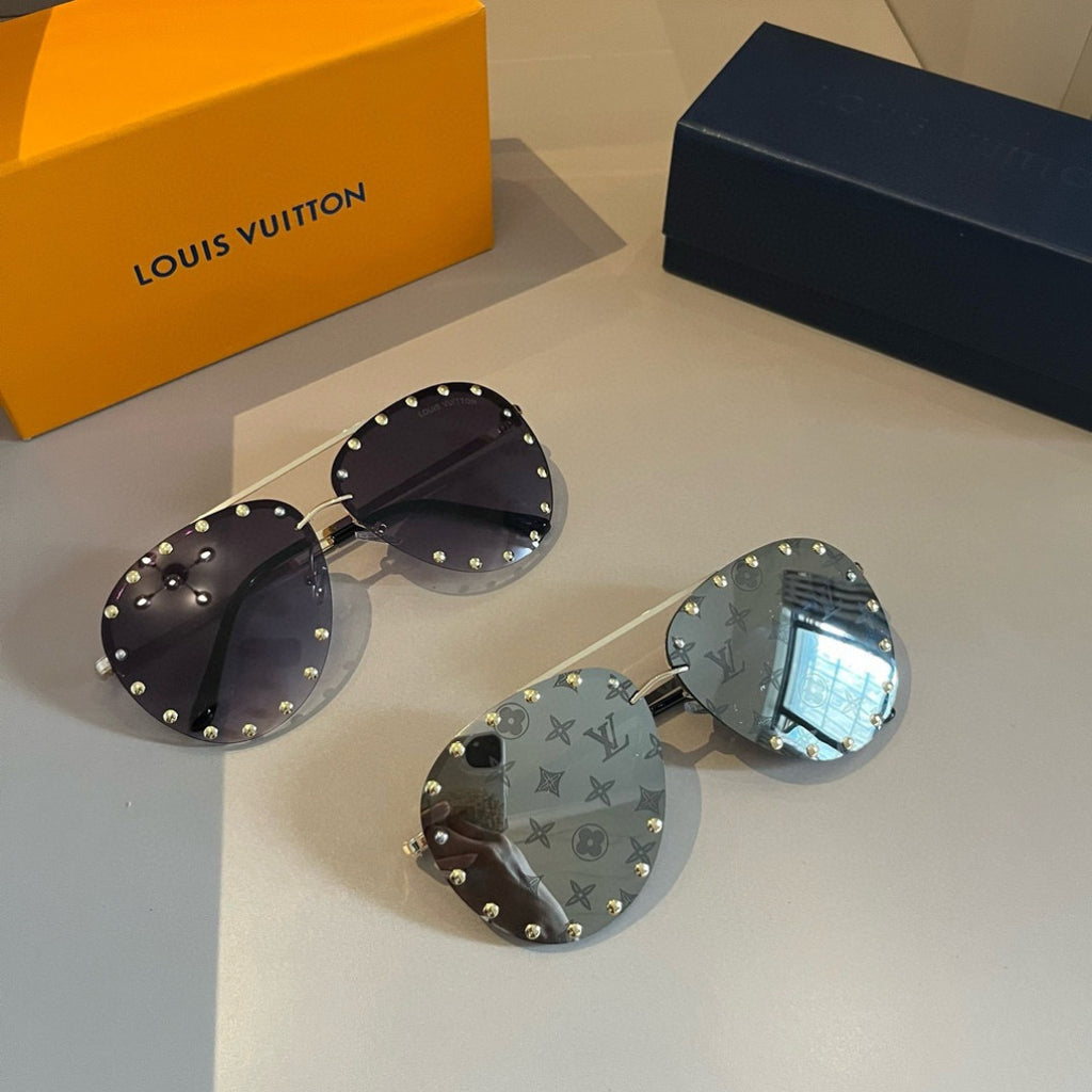 Louis Vuitton Metal Aviator Gold Lens Sunglasses for Men & Women - 448678 - detail image 10