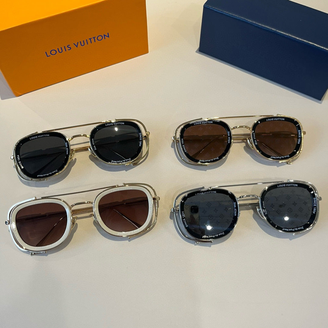 Louis Vuitton Fashion Silver Lens Sunglasses for Men & Women - 371283 - detail image 11