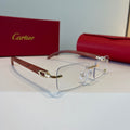 Cartier Lightweight Metal Rimless Silver Lens Sunglasses for Men & Wo - 998200