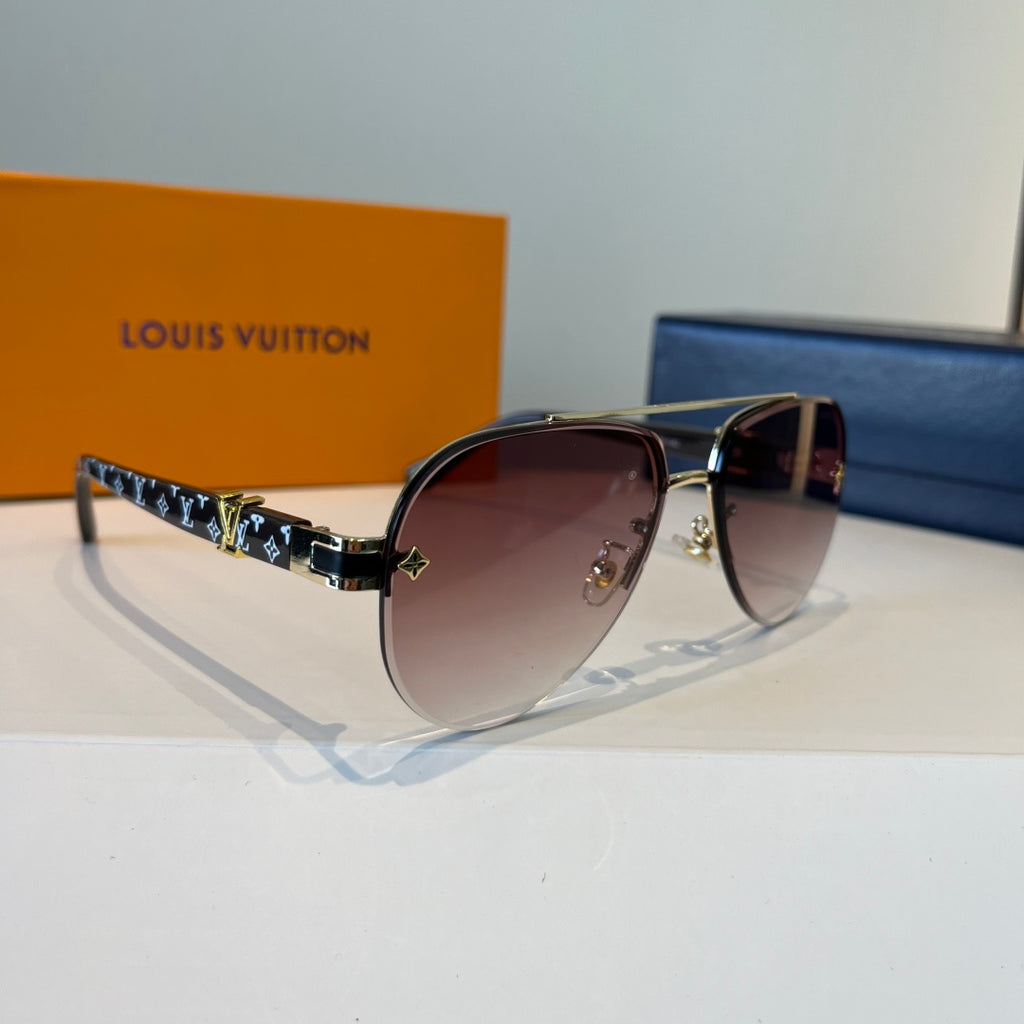 Louis Vuitton Metal Fashion Red Lens Sunglasses for Men & Women - 866873