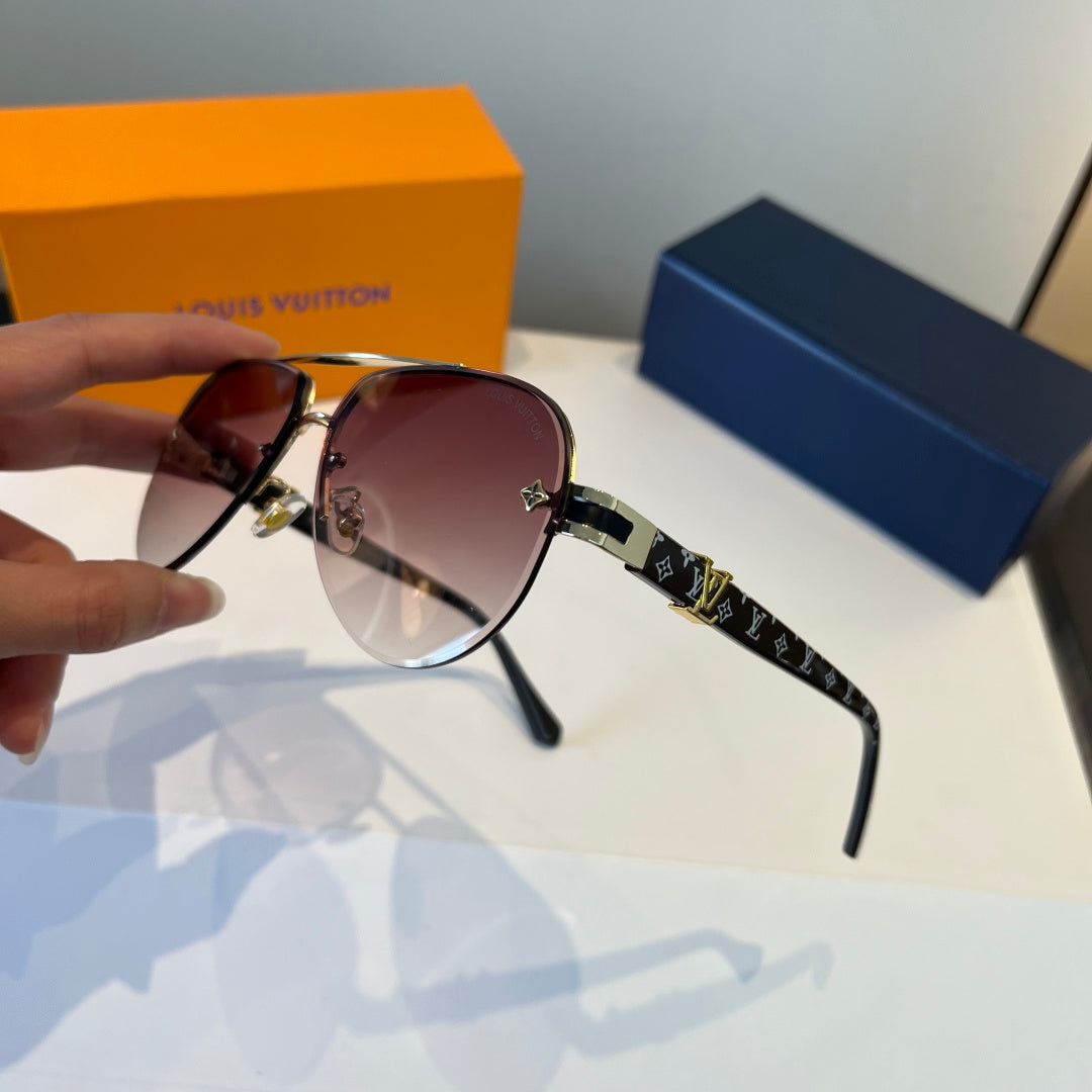 Louis Vuitton Metal Fashion Red Lens Sunglasses for Men & Women - 866873 - detail image 4
