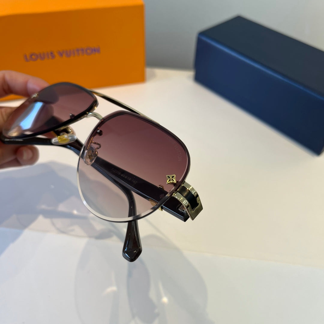 Louis Vuitton Metal Fashion Red Lens Sunglasses for Men & Women - 866873 - detail image 7