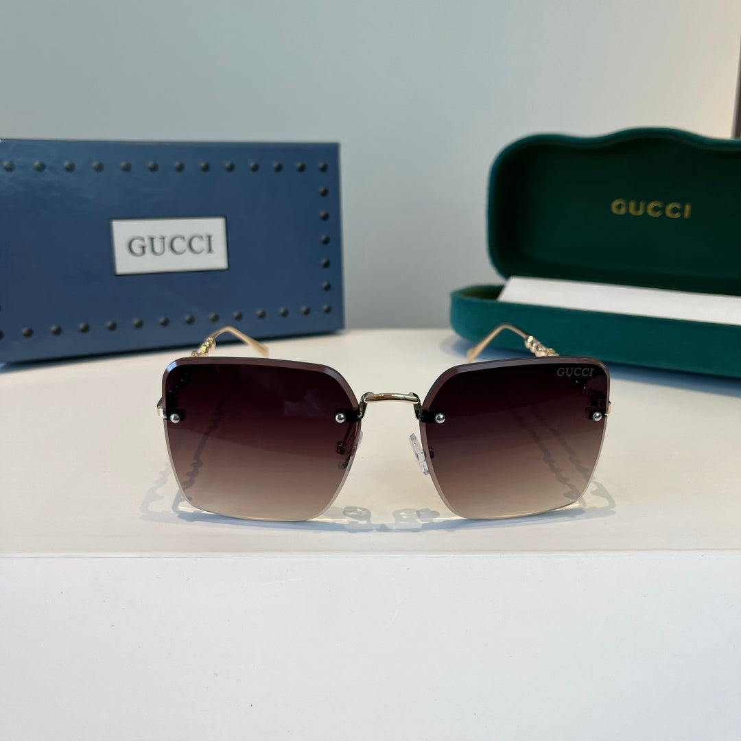 Gucci Oversized Silver Lens Sunglasses for Women - 866910 - detail image 2