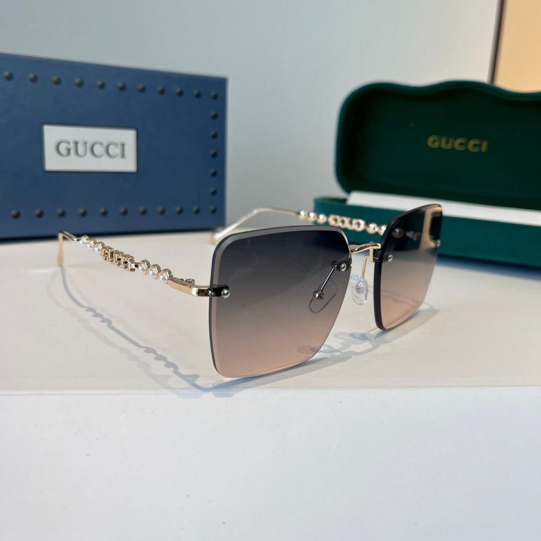 Gucci Oversized Silver Lens Sunglasses for Women - 997564