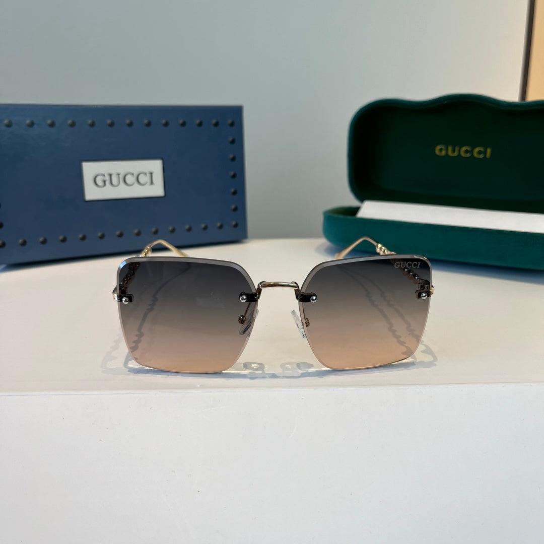 Gucci Oversized Silver Lens Sunglasses for Women - 866911 - detail image 2