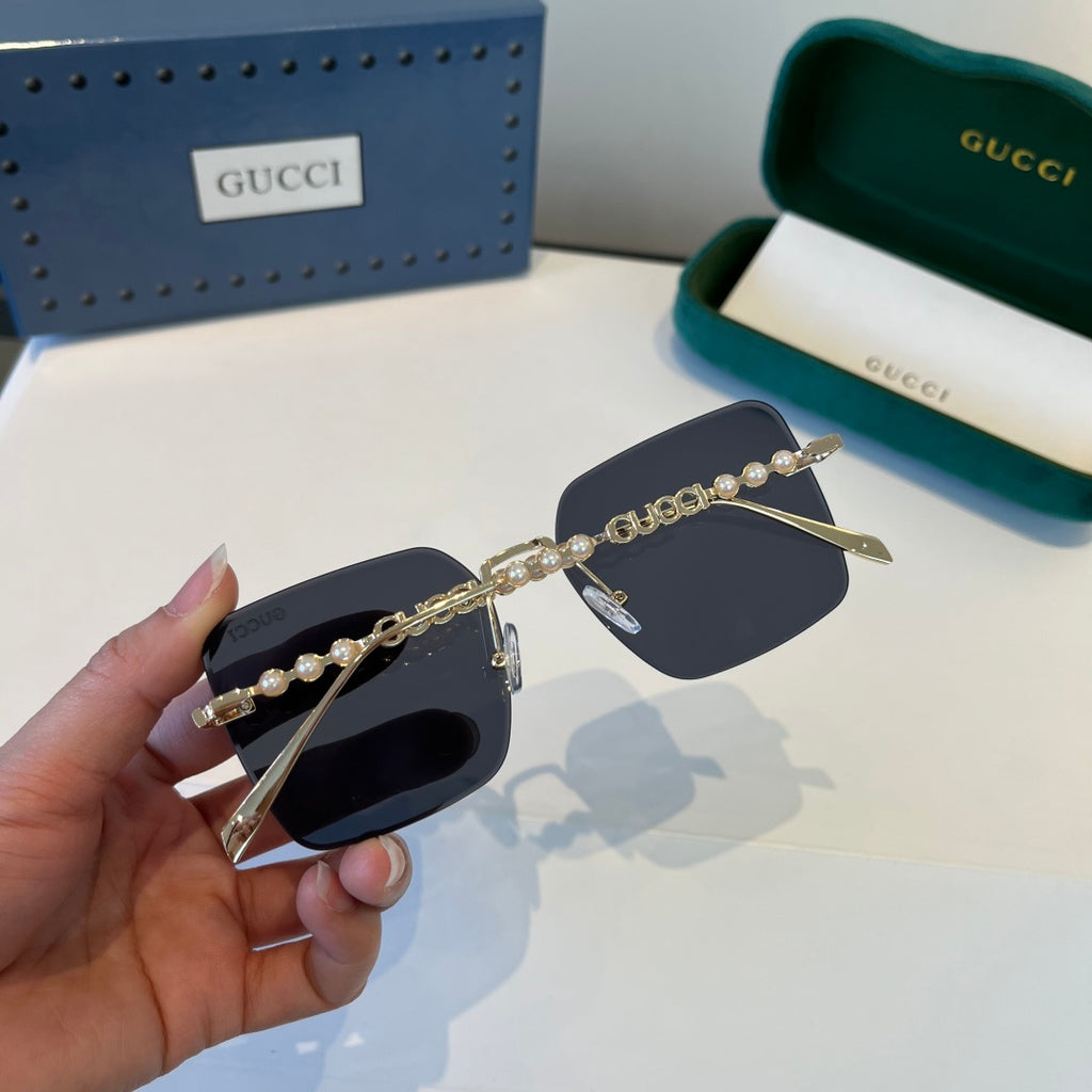 Gucci Oversized Silver Lens Sunglasses for Women - 866912 - detail image 8