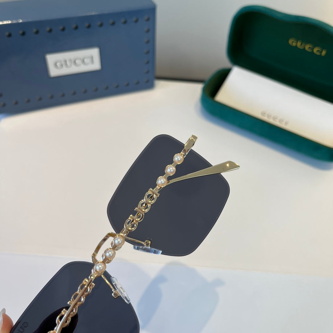 Gucci Oversized Silver Lens Sunglasses for Women - 866912 - detail image 5