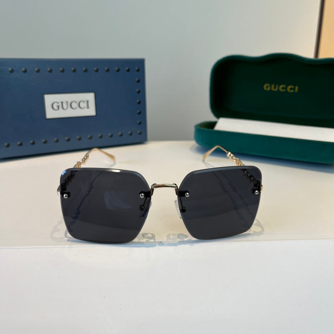 Gucci Oversized Silver Lens Sunglasses for Women - 398294 - detail image 2