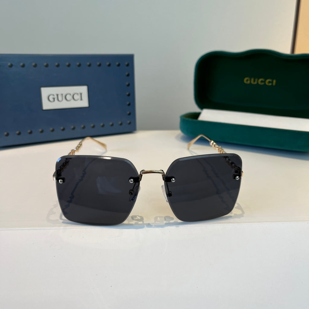 Gucci Oversized Silver Lens Sunglasses for Women - 997565 - detail image 2