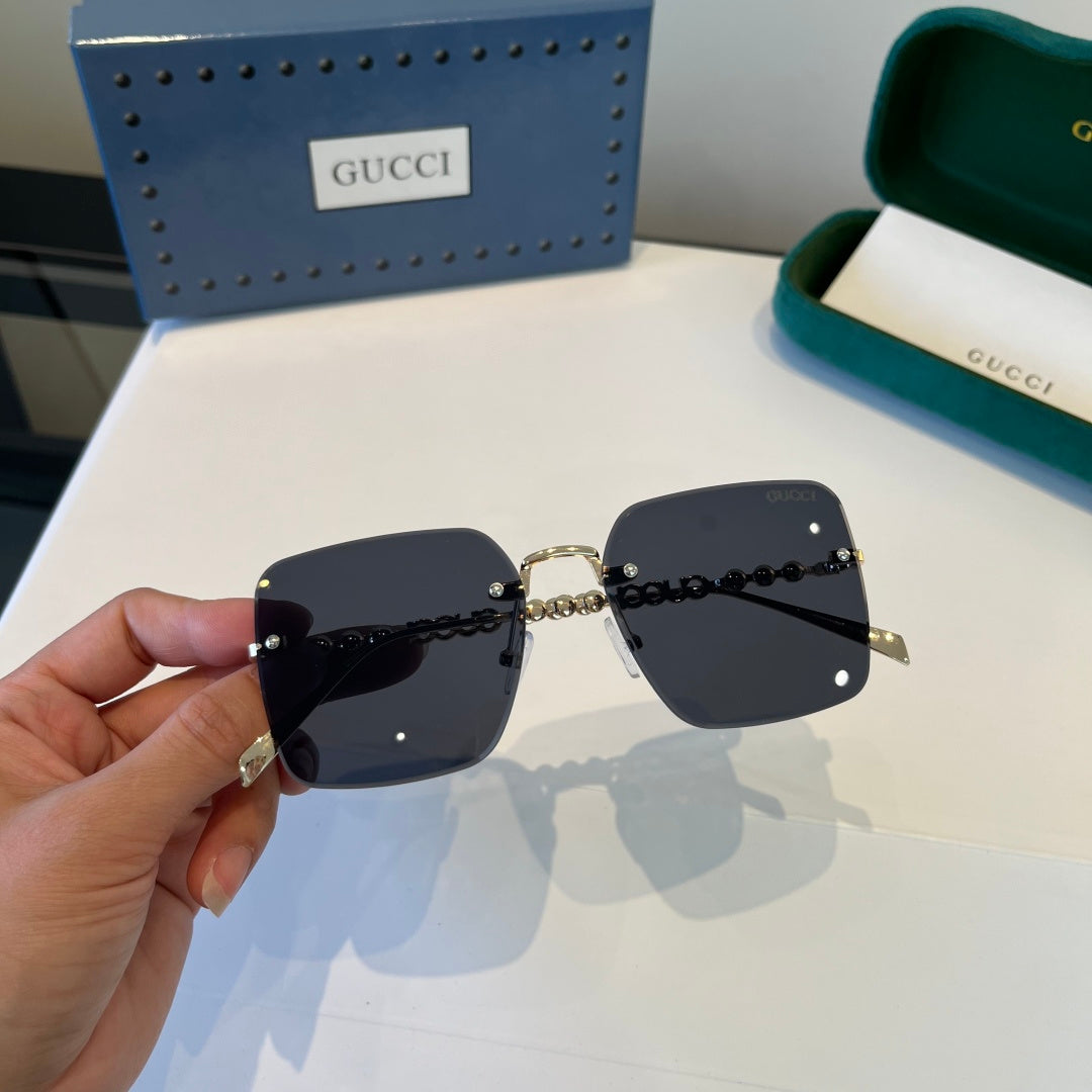 Gucci Oversized Silver Lens Sunglasses for Women - 866912 - detail image 7