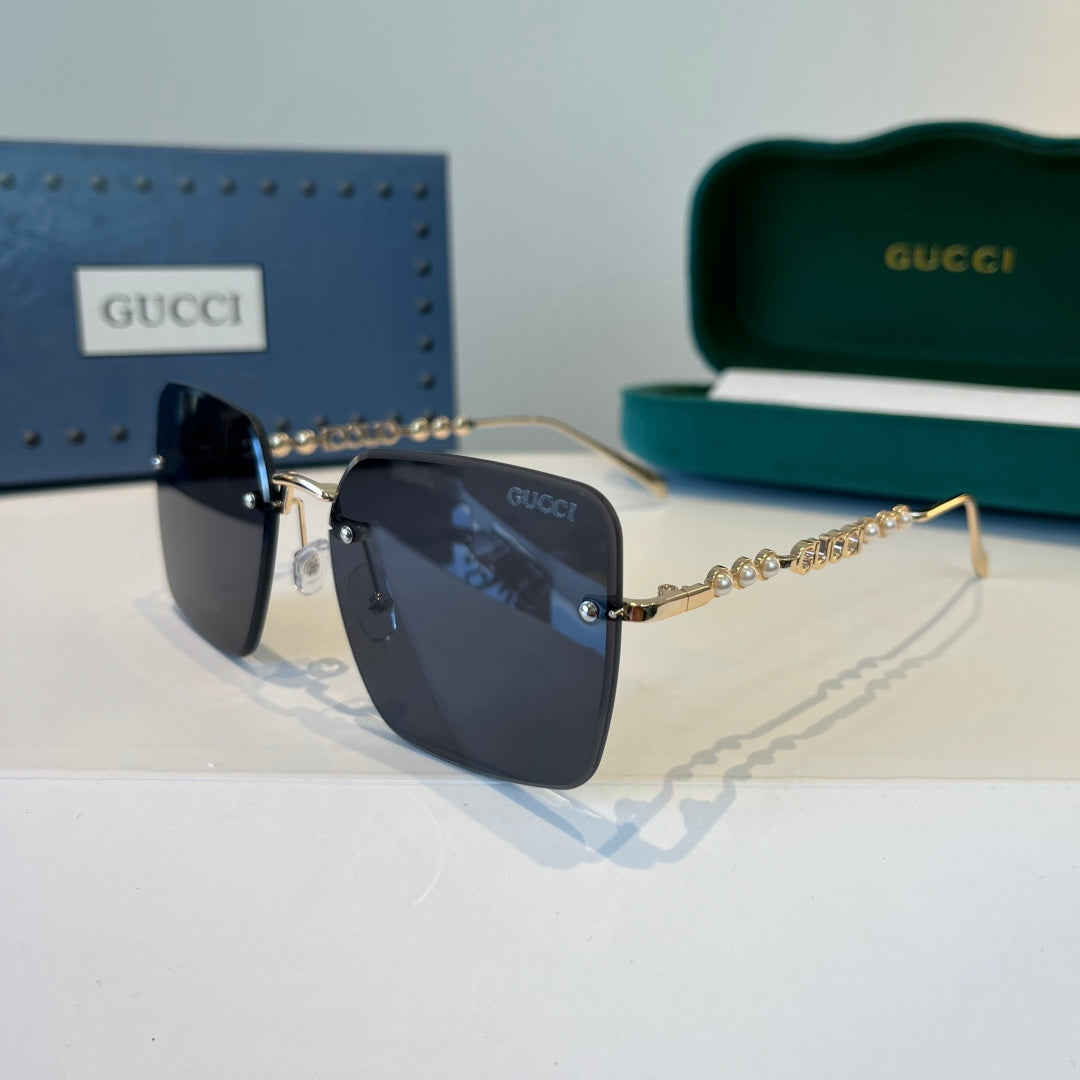 Gucci Oversized Silver Lens Sunglasses for Women - 866912 - detail image 3