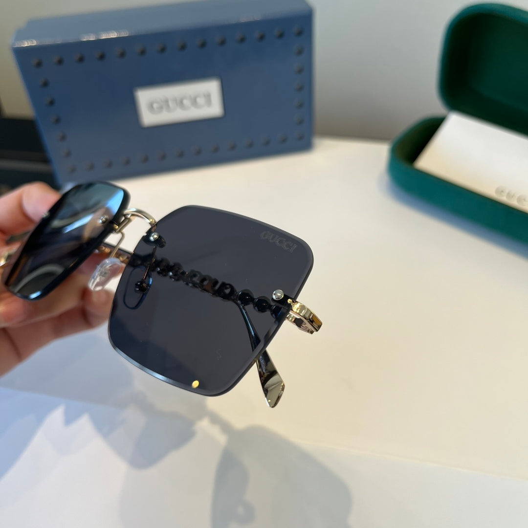 Gucci Oversized Silver Lens Sunglasses for Women - 866912 - detail image 6