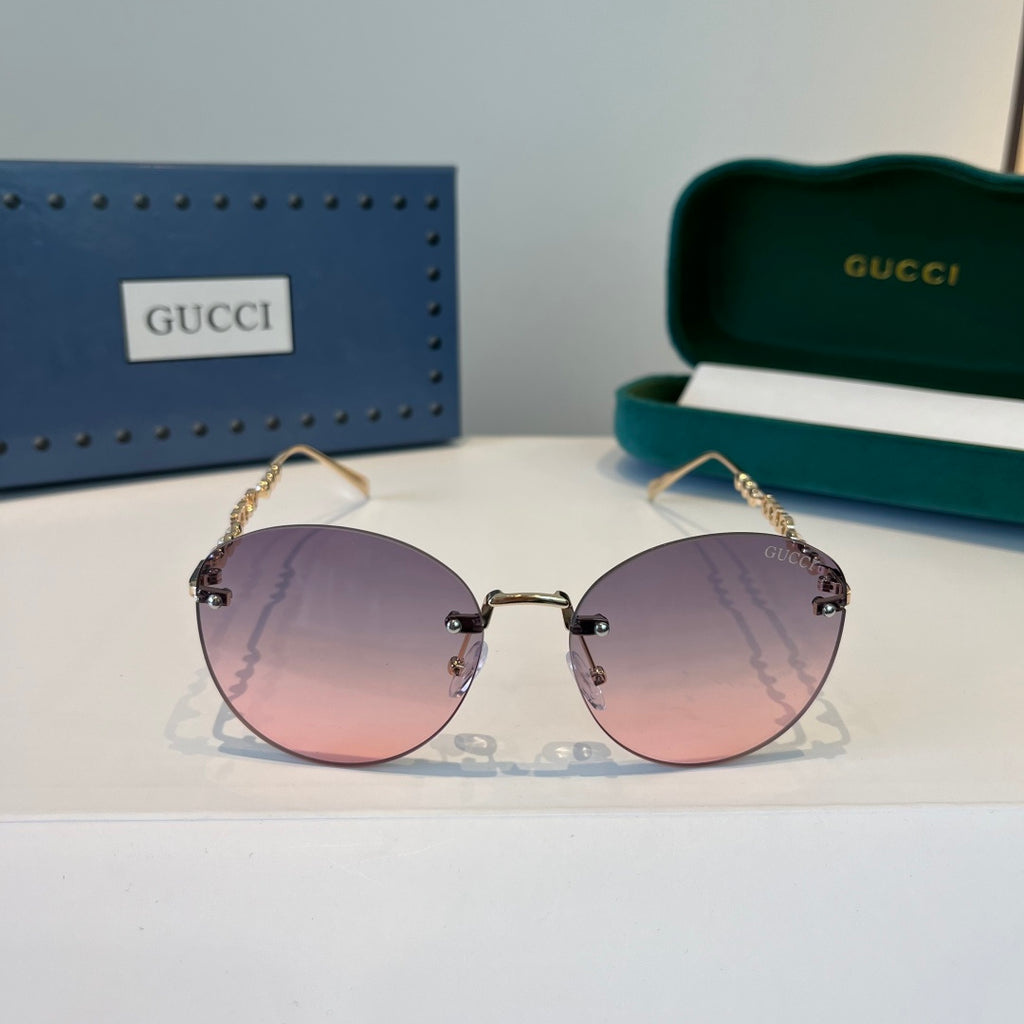 Gucci Oversized Silver Lens Sunglasses for Women - 866913 - detail image 2