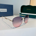 Gucci Oversized Silver Lens Sunglasses for Women - 398295