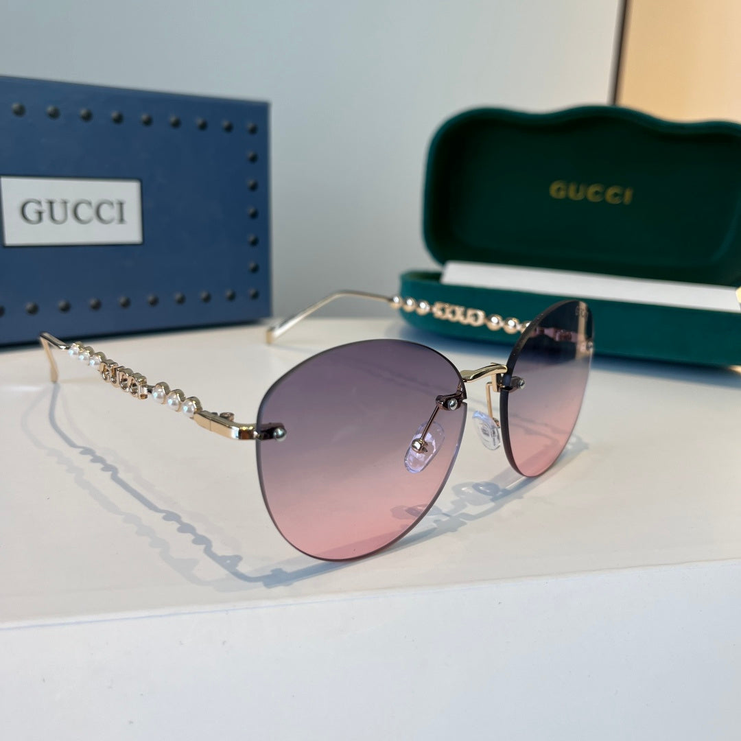 Gucci Oversized Silver Lens Sunglasses for Women - 997566