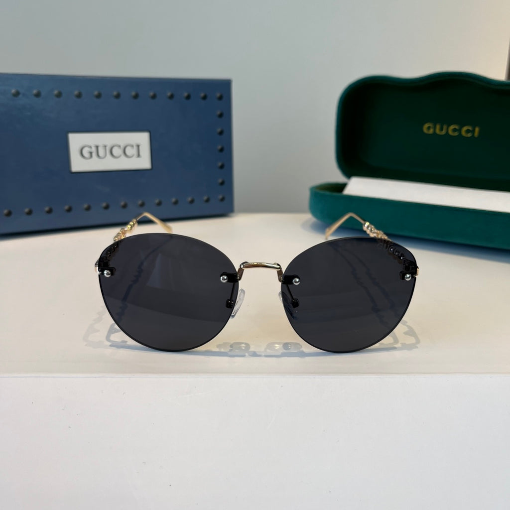 Gucci Oversized Silver Lens Sunglasses for Women - 866914 - detail image 2