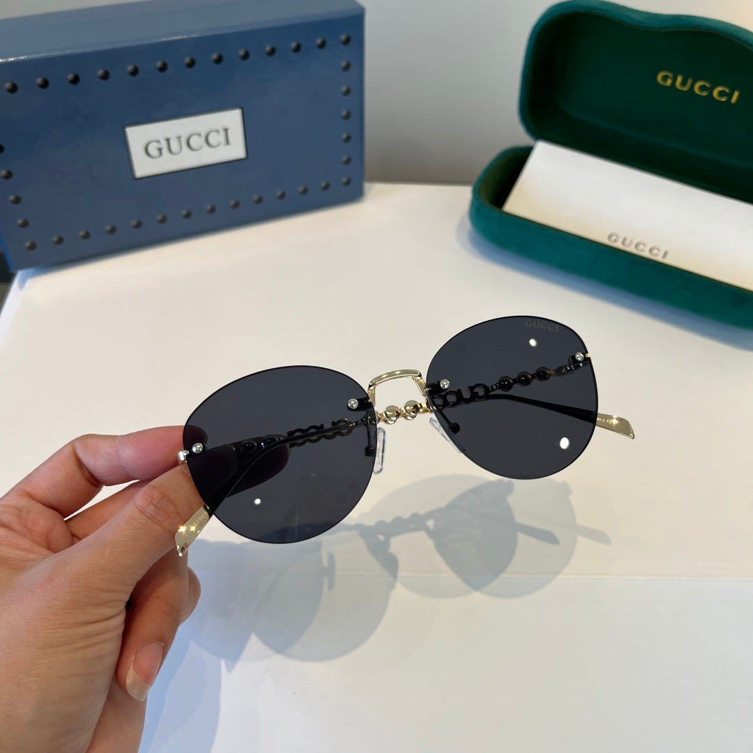 Gucci Oversized Silver Lens Sunglasses for Women - 866914 - detail image 10