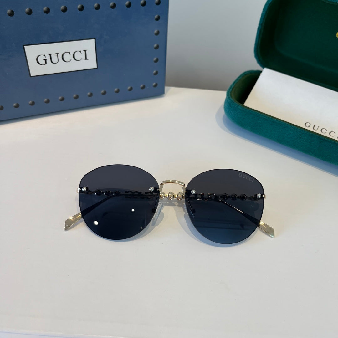 Gucci Oversized Silver Lens Sunglasses for Women - 997567 - detail image 5