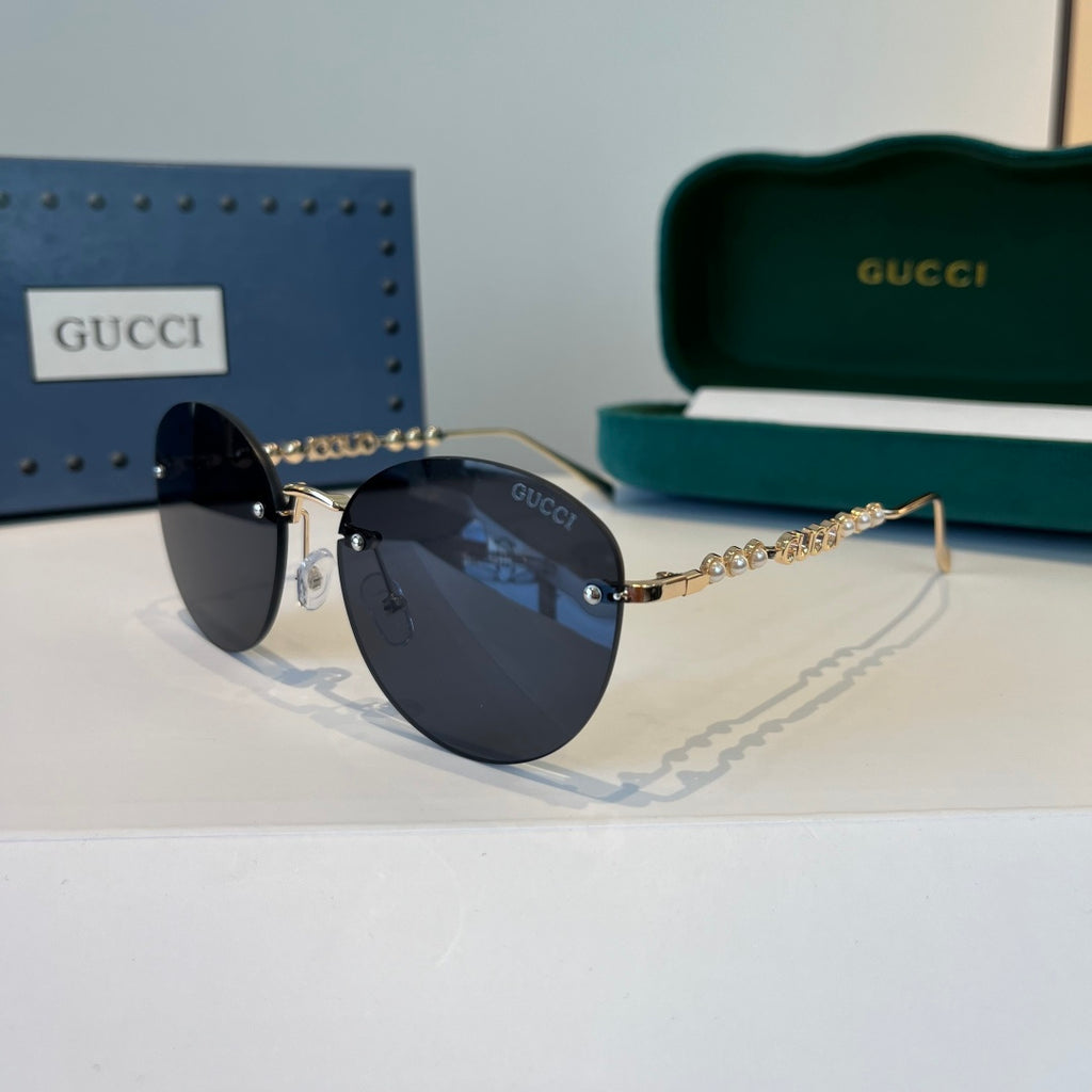 Gucci Oversized Silver Lens Sunglasses for Women - 997567 - detail image 3