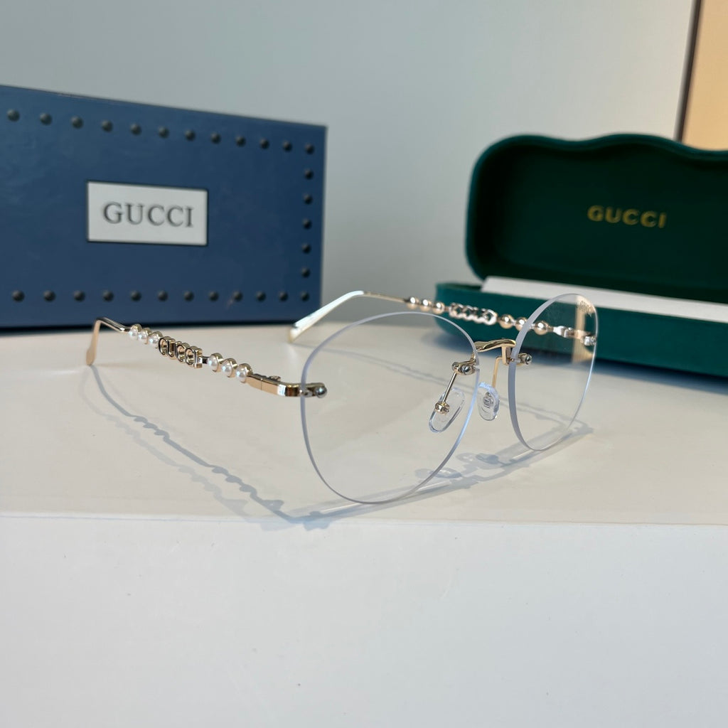 Gucci Oversized Silver Lens Sunglasses for Women - 398297
