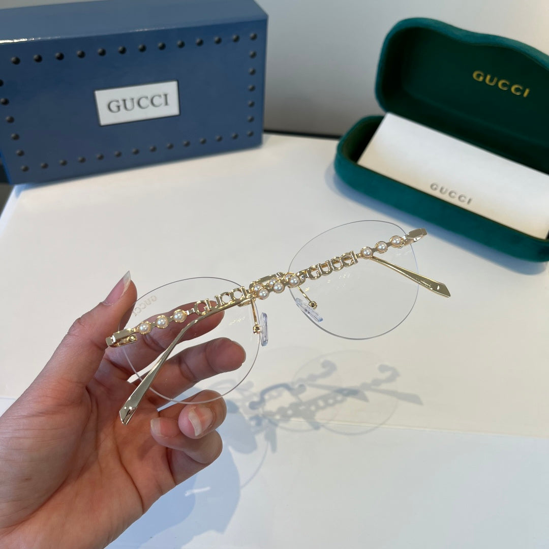 Gucci Oversized Silver Lens Sunglasses for Women - 398297 - detail image 8