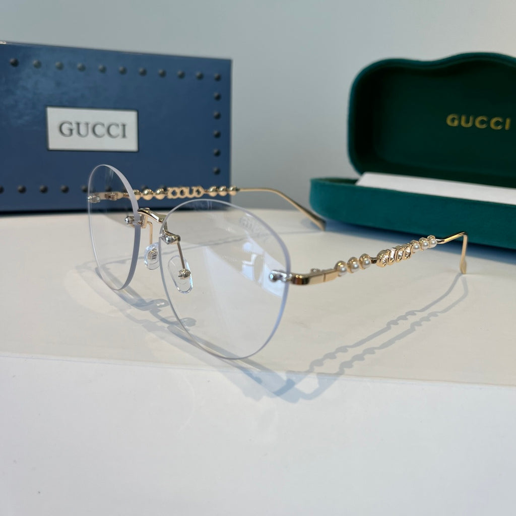 Gucci Oversized Silver Lens Sunglasses for Women - 866915 - detail image 3