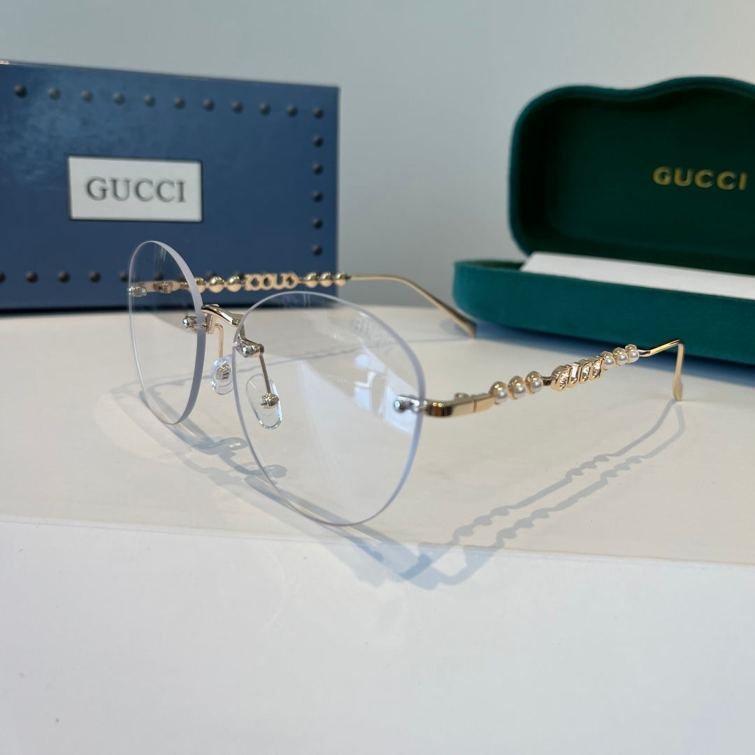 Gucci Oversized Silver Lens Sunglasses for Women - 866915 - detail image 3