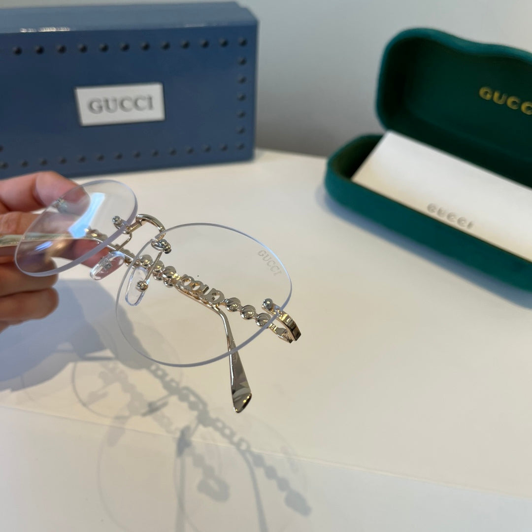 Gucci Oversized Silver Lens Sunglasses for Women - 866915 - detail image 7