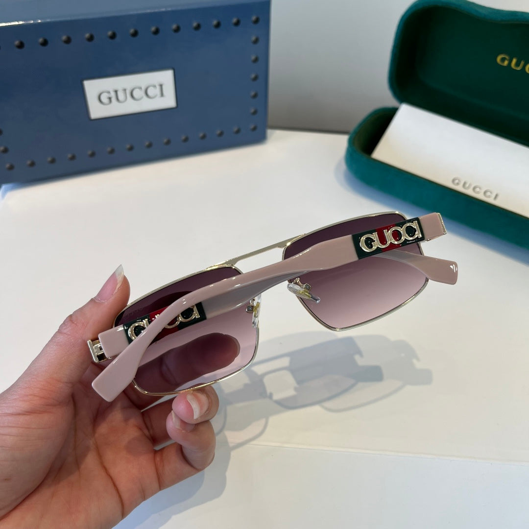 Gucci Oversized Silver Lens Sunglasses for Women - 866916 - detail image 9