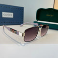 Gucci Oversized Silver Lens Sunglasses for Women - 398298