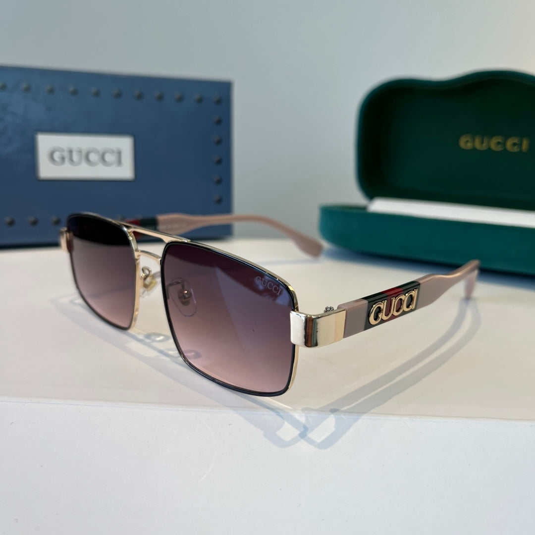 Gucci Oversized Silver Lens Sunglasses for Women - 398298 - detail image 3