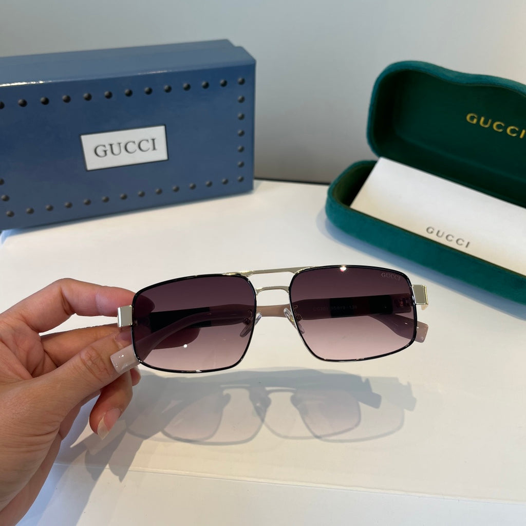 Gucci Oversized Silver Lens Sunglasses for Women - 398298 - detail image 5