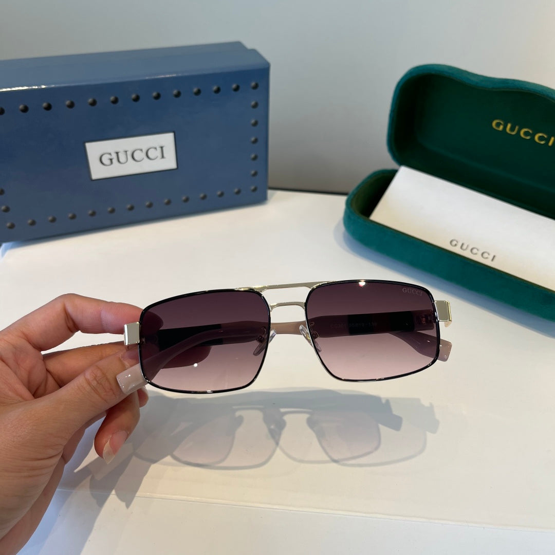 Gucci Oversized Silver Lens Sunglasses for Women - 997569 - detail image 5