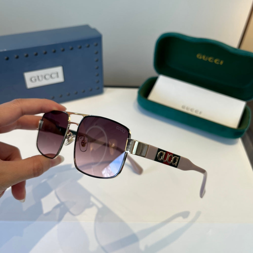 Gucci Oversized Silver Lens Sunglasses for Women - 997569 - detail image 4