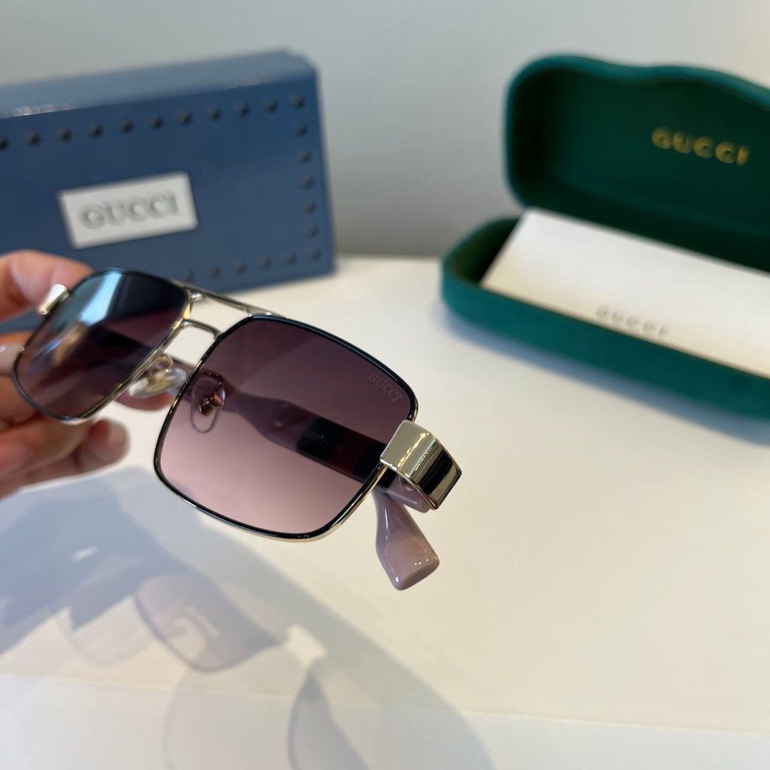 Gucci Oversized Silver Lens Sunglasses for Women - 866916 - detail image 7
