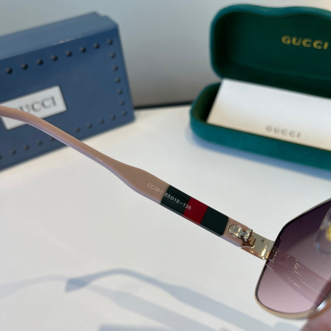 Gucci Oversized Silver Lens Sunglasses for Women - 866916 - detail image 11