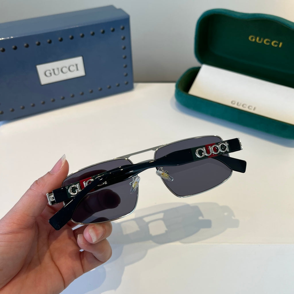 Gucci Oversized Silver Lens Sunglasses for Women - 997570 - detail image 8